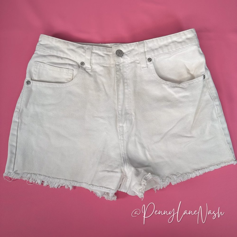 Harper Heritage White Cutoff High Rise Denim Short - Picture 2 of 10